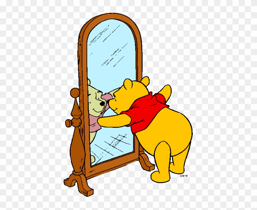 Mirror Clipart Cartoon - Look In Mirror Clip Art #1159369