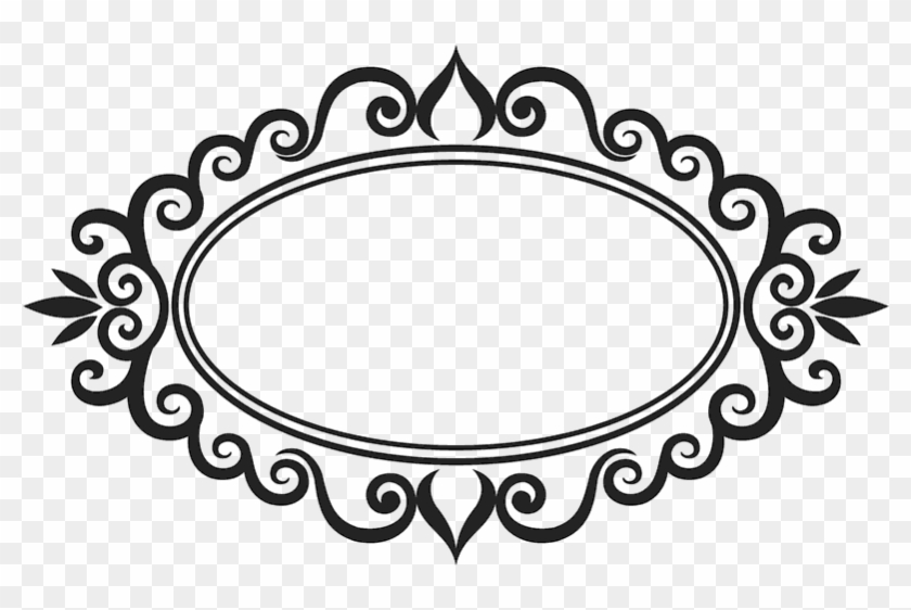 Ornamental Oval Rubber Stamp - Postage Stamp #1159739
