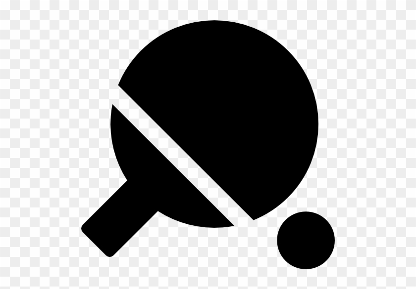 Ping Pong Bat Icon Image - Icon Ping Pong Vector #1159810