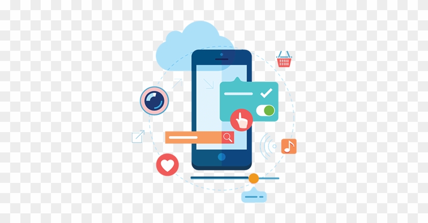 Hire Iphone App Developer Iphone App Development Company - Mobile App Illustration Png #1160357