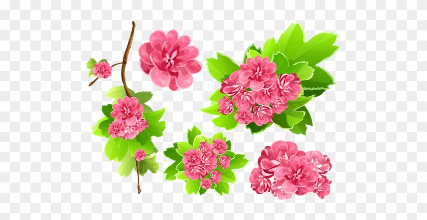 Pink Flowers Vector Background - Vector Flower Free Download #1160926