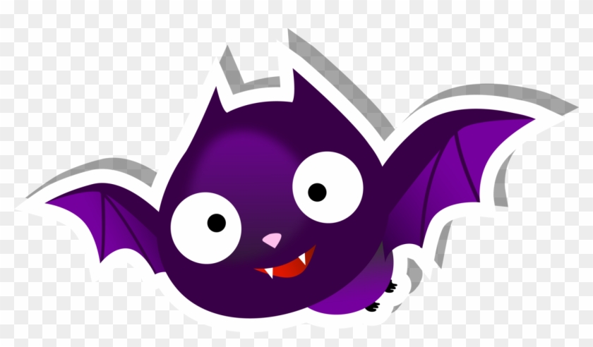 Flying Bat Sticker - Cartoon #1161101