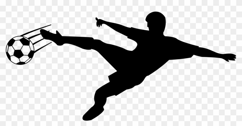 Football Player Silhouette Clip Art - Soccer Player Silhouette #1161147