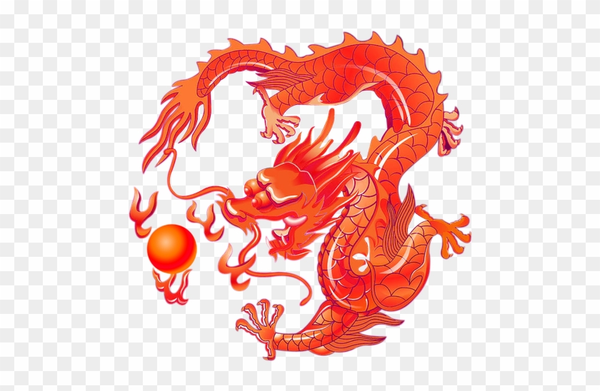 The "pearls" Represents The Fire, The Sun - Golden Chinese Dragon Pillow Case #1161287