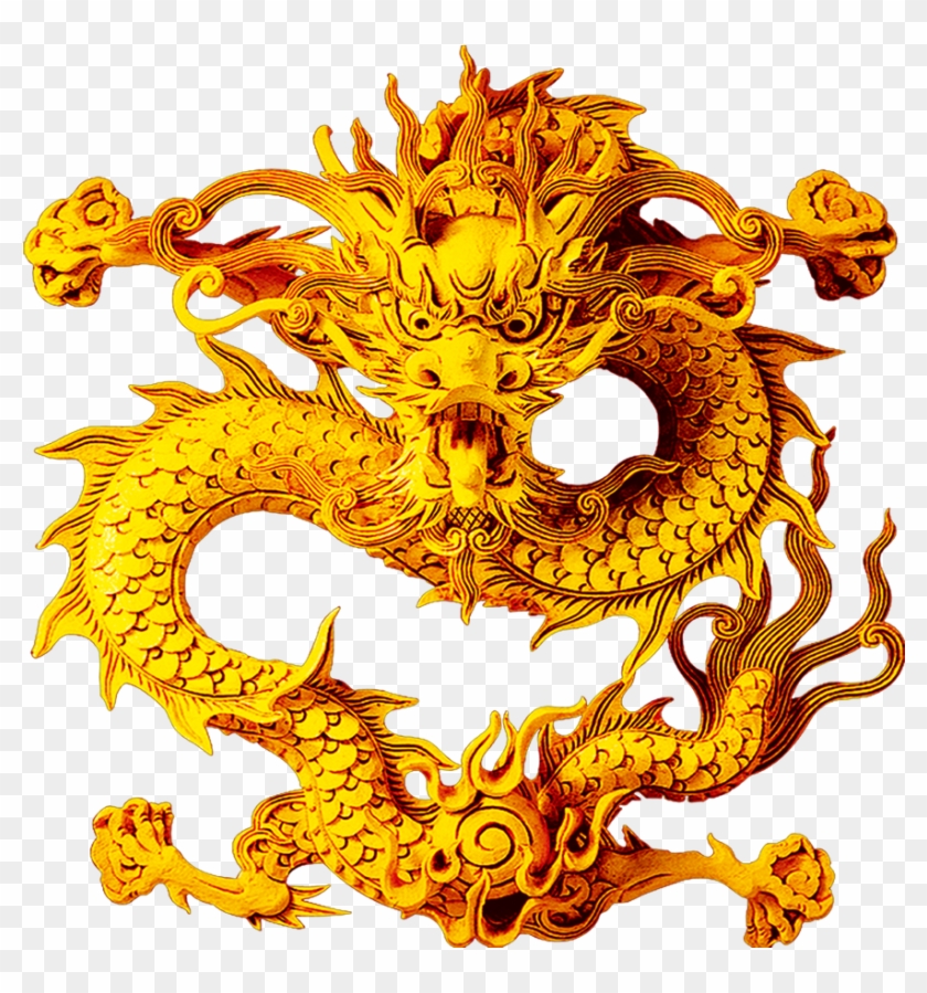 China Chinese Dragon Chinese Zodiac - Yellow Chinese Dragon Png #1161734