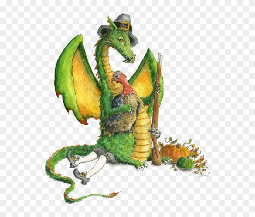 Thanksgiving Dragon - Funny Dragons #1161774