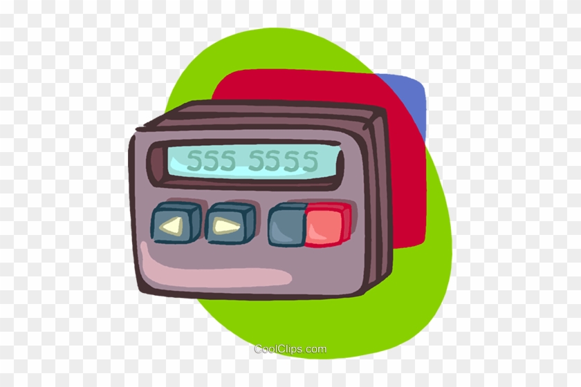 Beeper Royalty Free Vector Clip Art Illustration - Clip Art #1162176
