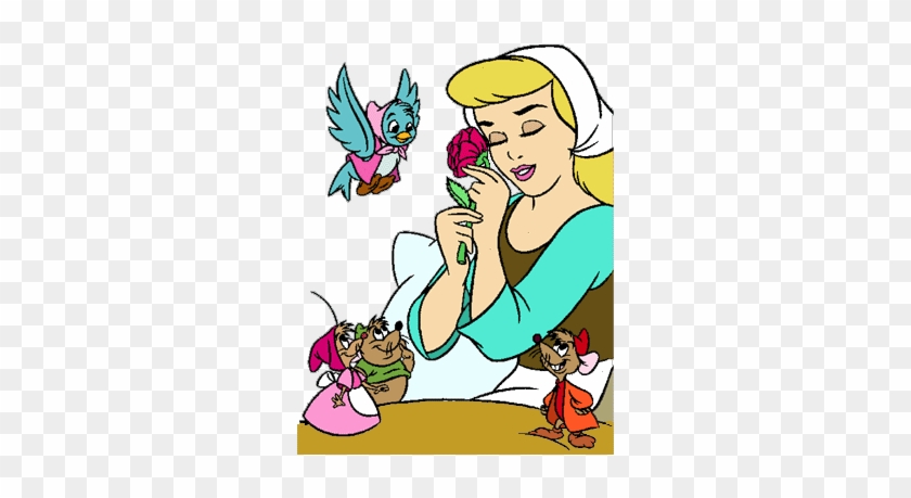 Bambi Clipart Cinderella Bird - Cinderella With The Mice #1162742