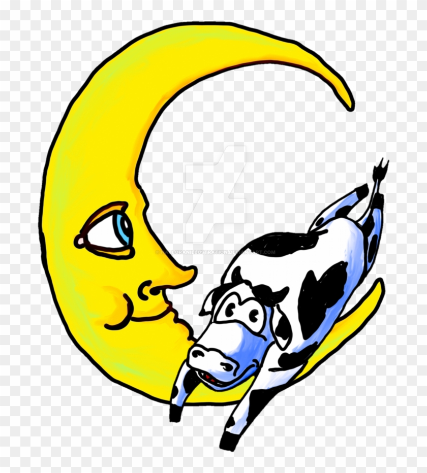 Cow Jumped Over The Moon By Halloranillustration - Digital Art #1162803
