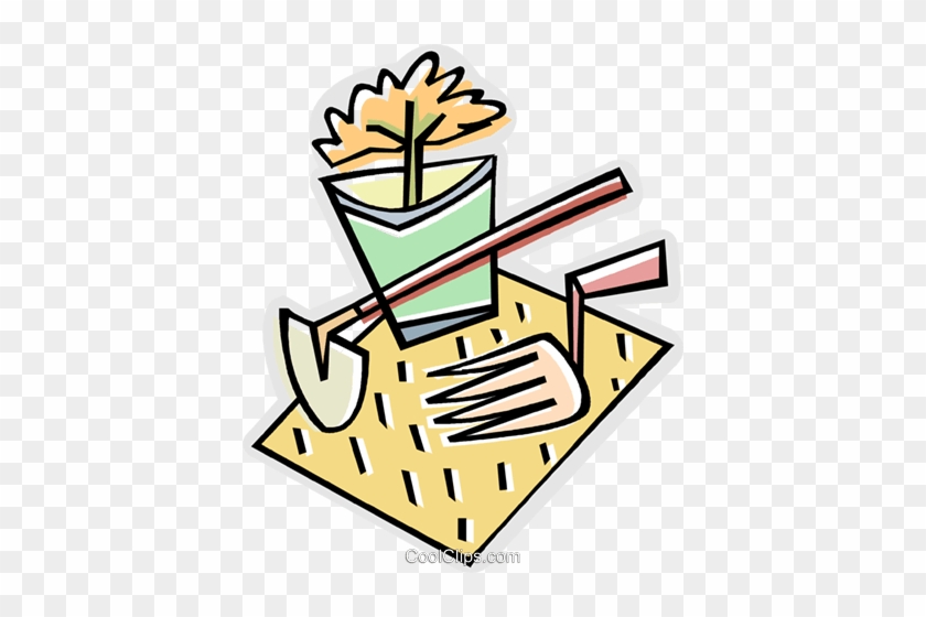 Gardening Tools, Hoe, Fork Royalty Free Vector Clip - Yard #1162967