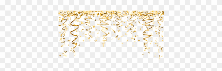 Gold Confetti Vector Png #1163042