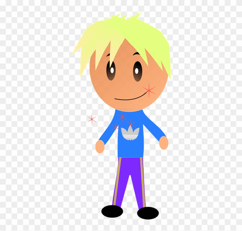 Anime Boy Clipart Happy - Sarışın Erkek Çizgi Karakterler #1163797