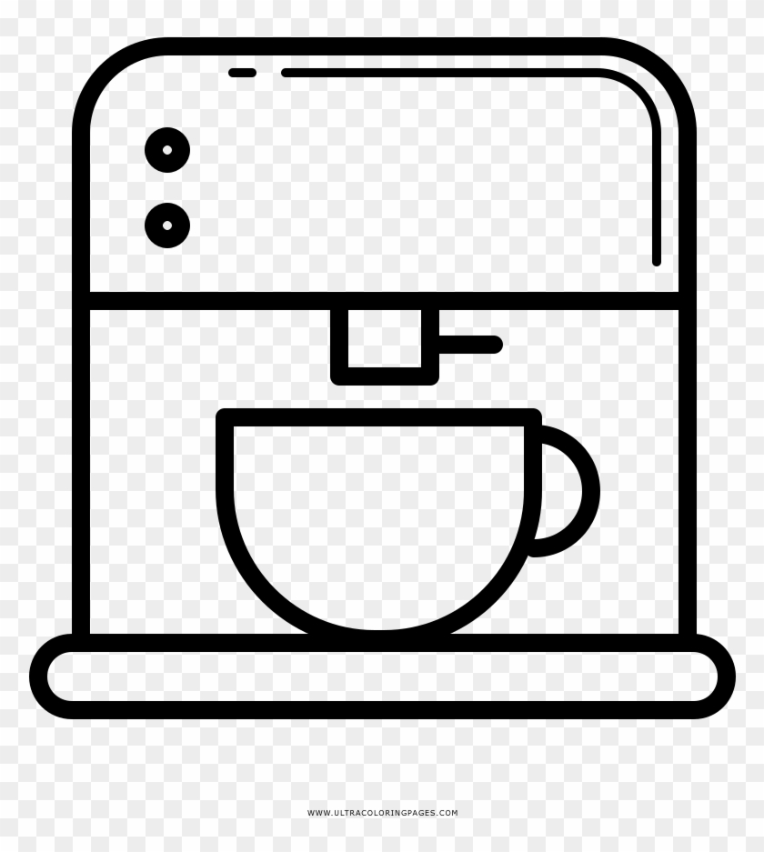 Coffee Maker Coloring Page - Coloring Book #1164217