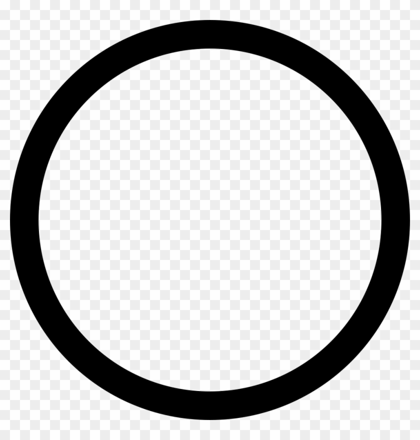 Radio Button Unselected Comments - Black Ring Png #1164234