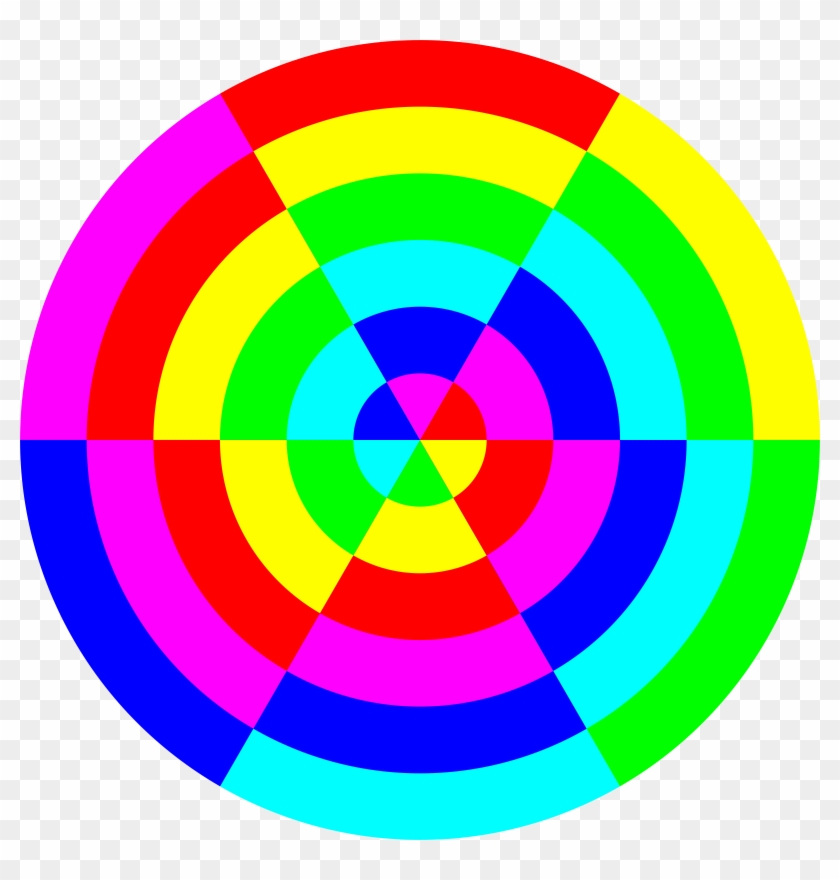 6 Color Pizza - Clip Art #1165293