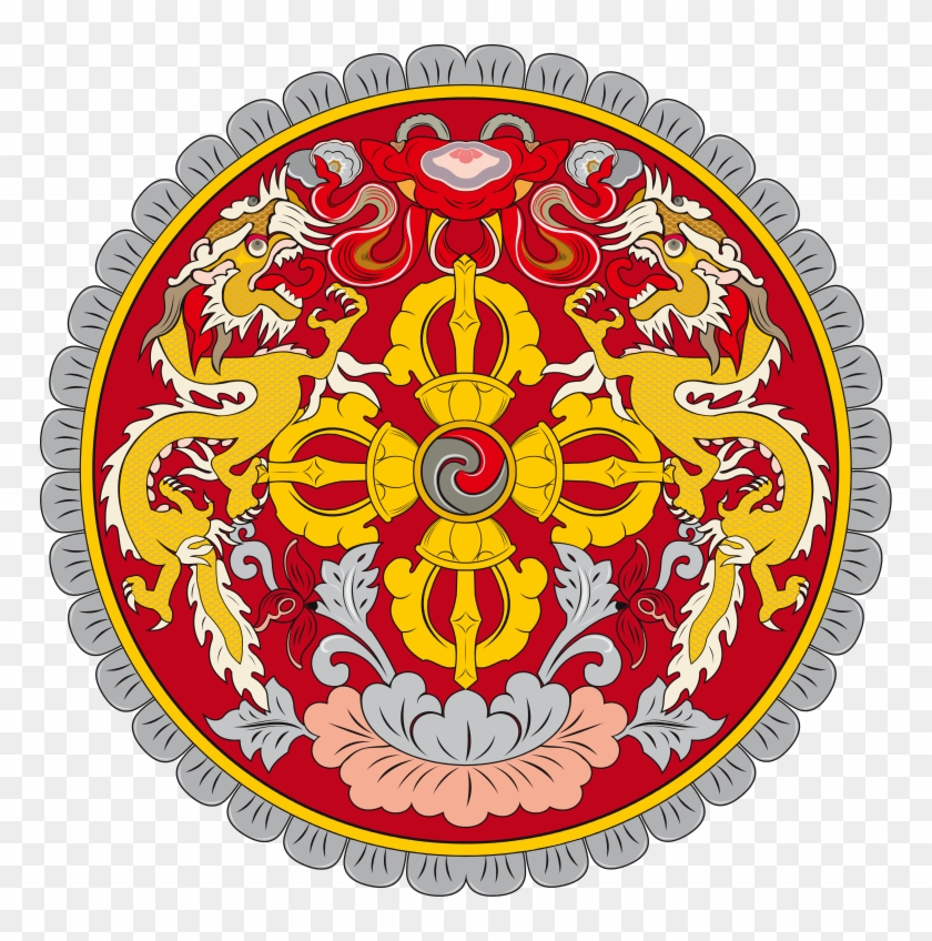 Emblem Of Bhutan - Bhutan Coat Of Arms #1165390