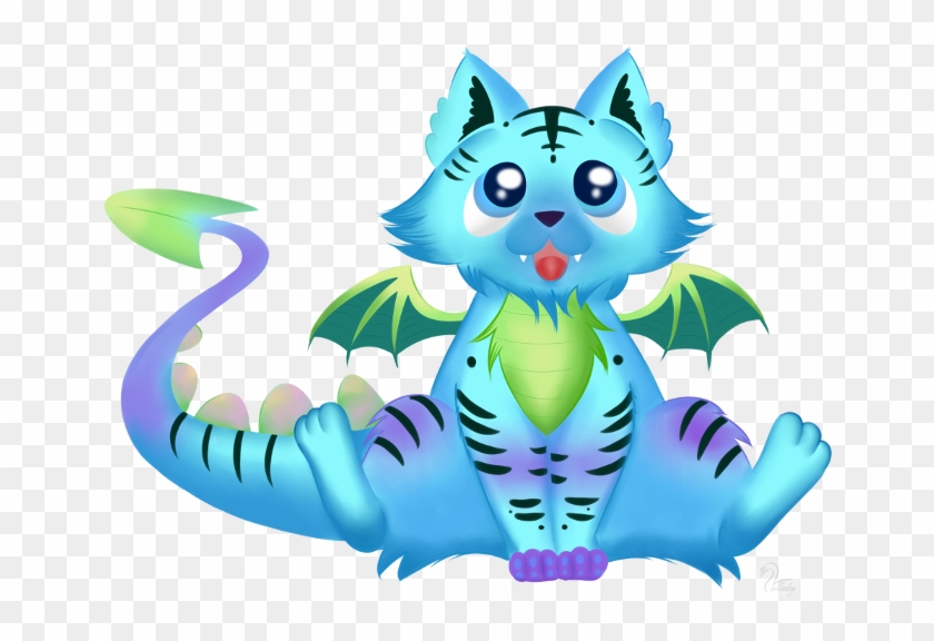 Dragon Cat By Swanlullaby On Deviantart Rh Swanlullaby - Cartoon #1165750