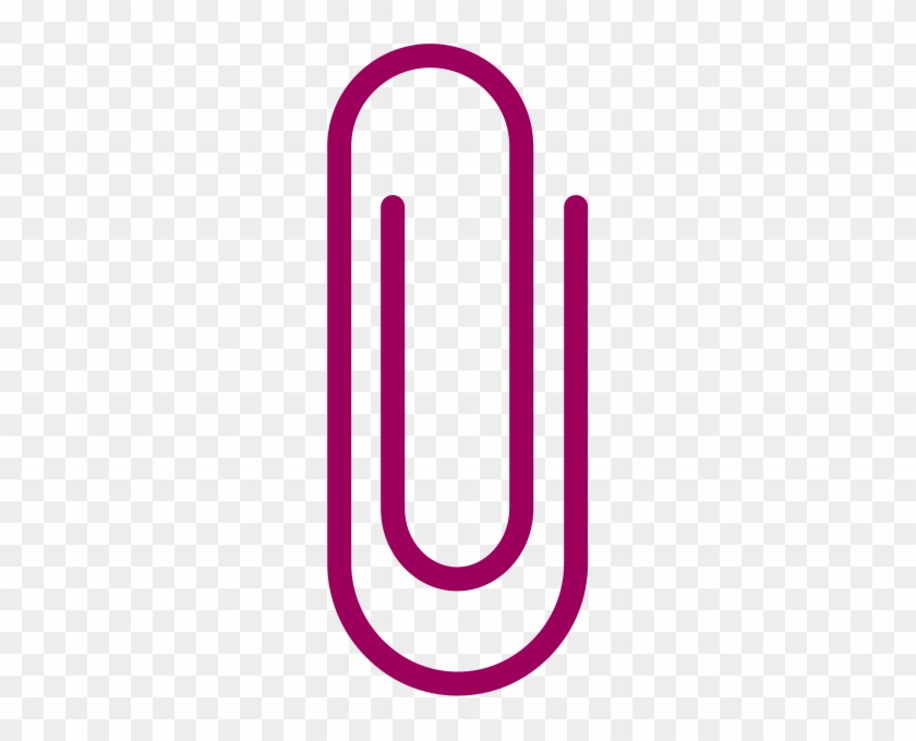 Paperclip Purple - Paper Clip Vector Png #1166577