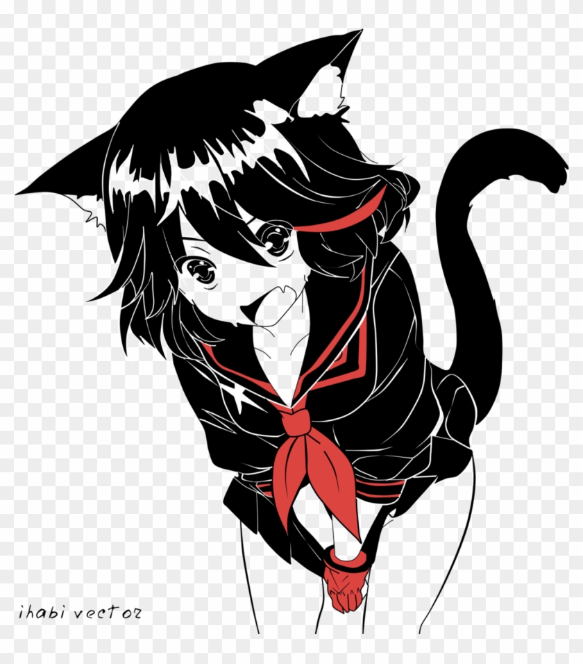 Ryuko Vector By Ihabi Ryuko Vector By Ihabi - Kill La Kill Ryuko Cat #1166612