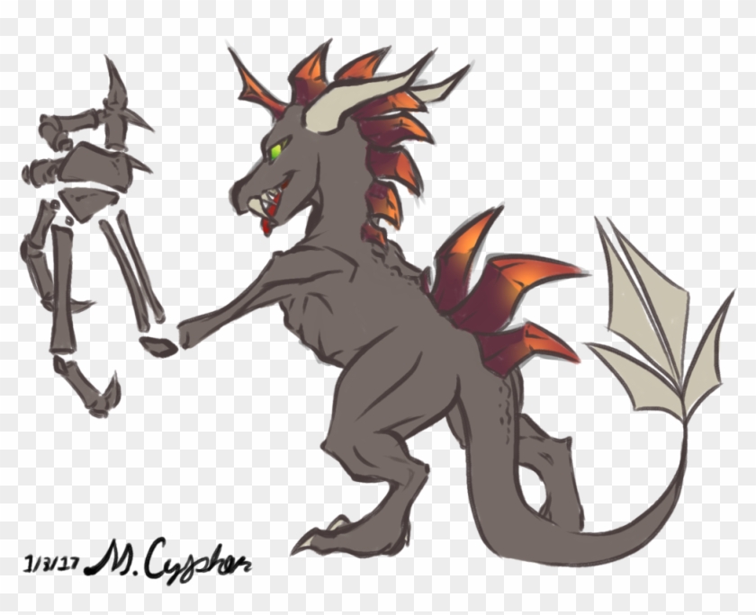 Lich Wyvern By Mysterycypher - Cartoon #1166627
