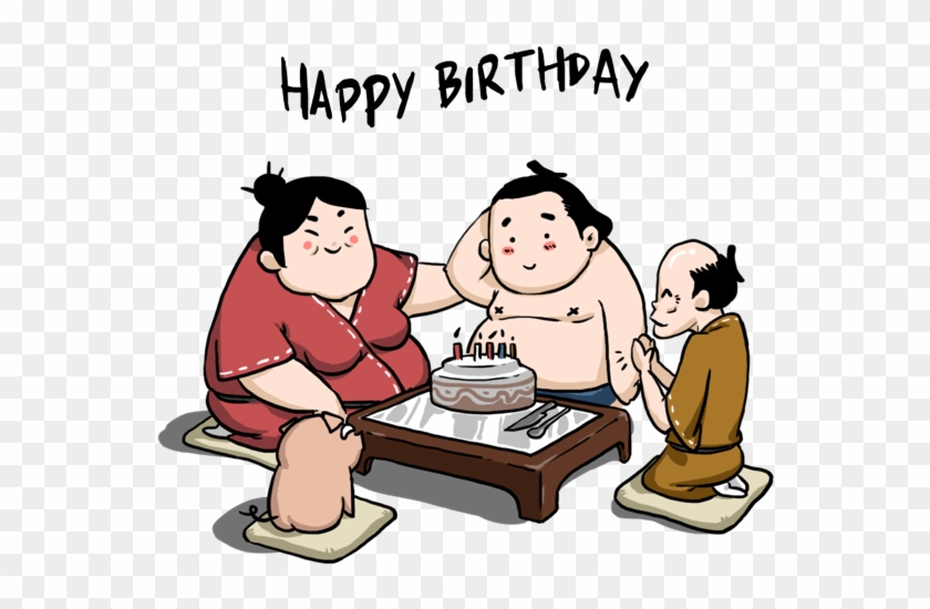 Ringo The Sumo Wrestler Stickers Messages Sticker-6 - Happy Birthday Sumo Wrestler #1166661