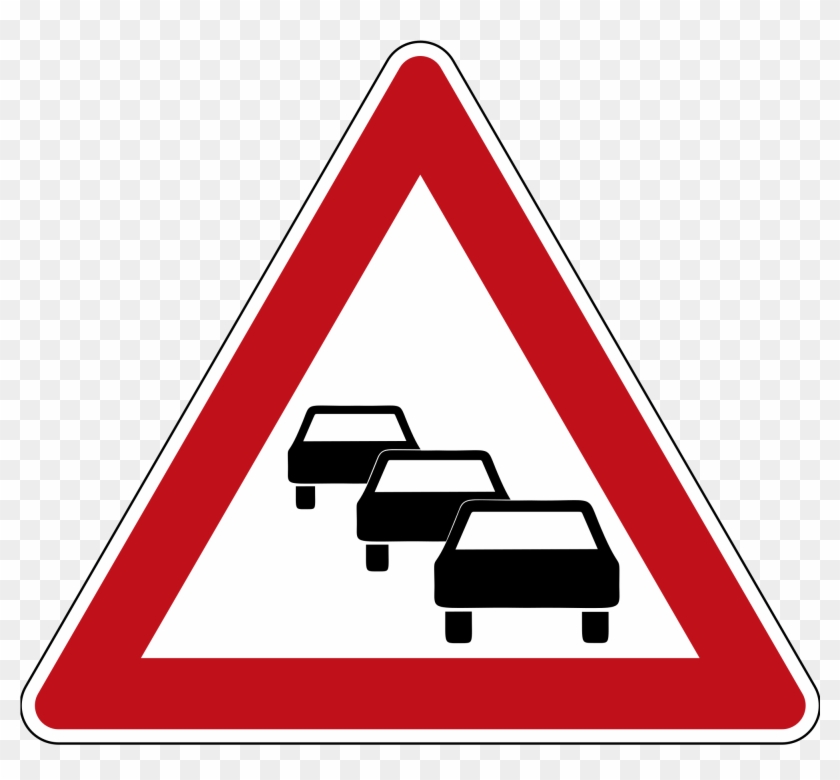 Verkehrsschild Stau #1168079