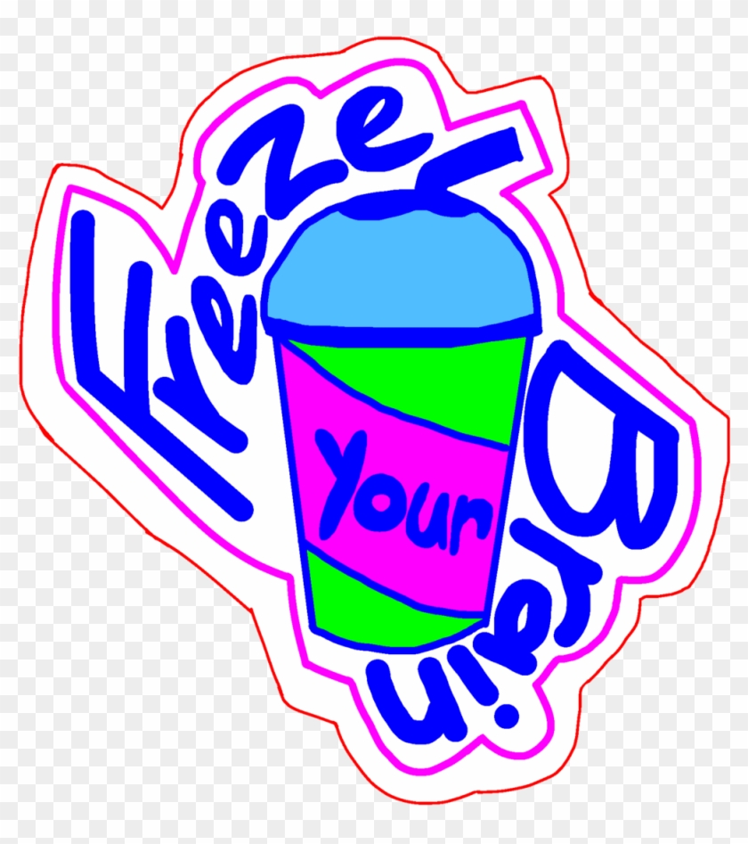 Freeze Your Brain Sticker By Tcs-catalogue - Freeze Your Brain Sticker By Tcs-catalogue #1168105