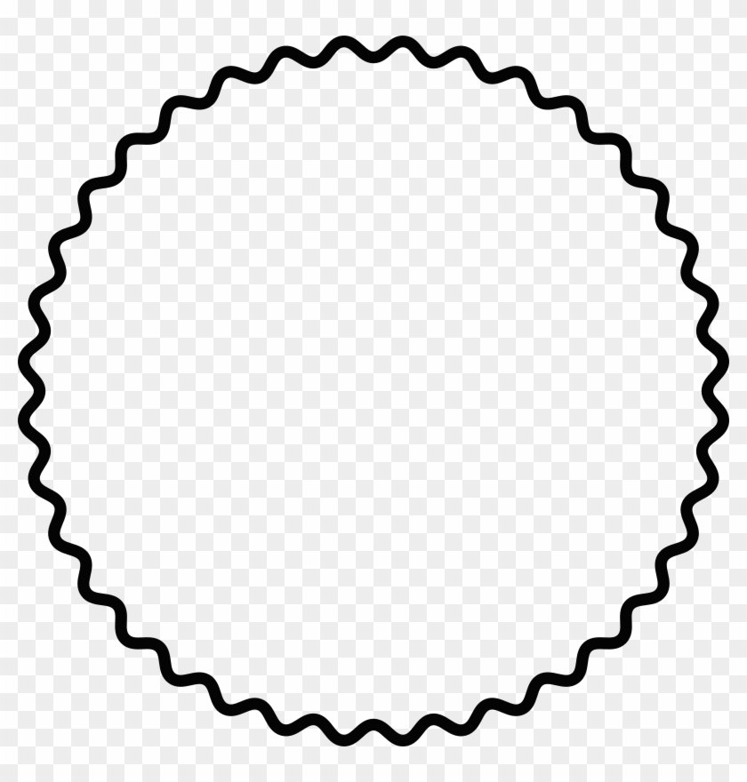 Medium Image - Png Round Scalloped Frame #1168267