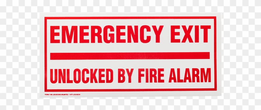Emedco Adhesive Vinyl Glow In The Dark Exit Sign - #1168498