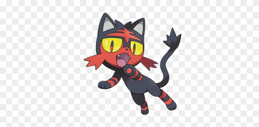 Resultado De Imagen Para Imagenes De Pokemon Tipo Volador - Pokemon Ultra Sun Litten #1168864