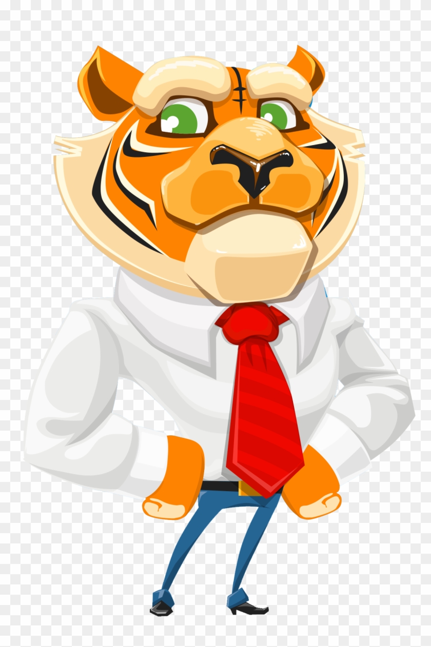 Tiger Vector Png Transparent Image - Cartoon #1169093