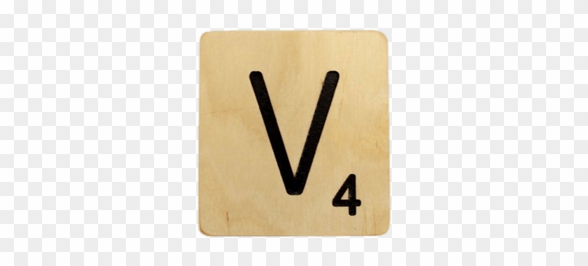 Scrabble Tile V - Tile #1169192