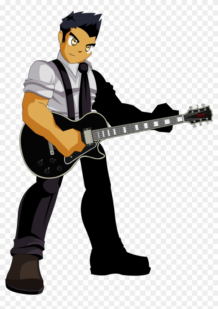 Guitar Clipart Bitmap - Cartoon #1170229