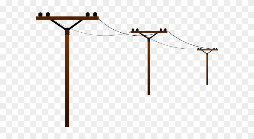 Streetlight Clipart Electricity Post - Power Lines Clip Art #1170509
