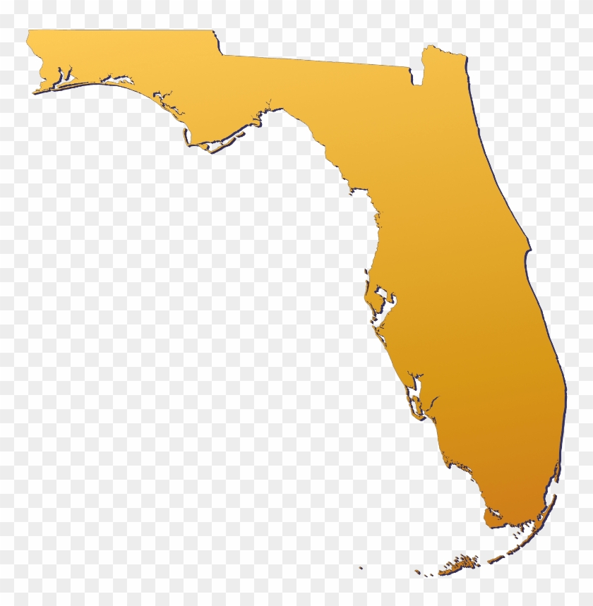 Fl Silhouette Transparent Background - Florida State Shape Png #1170804