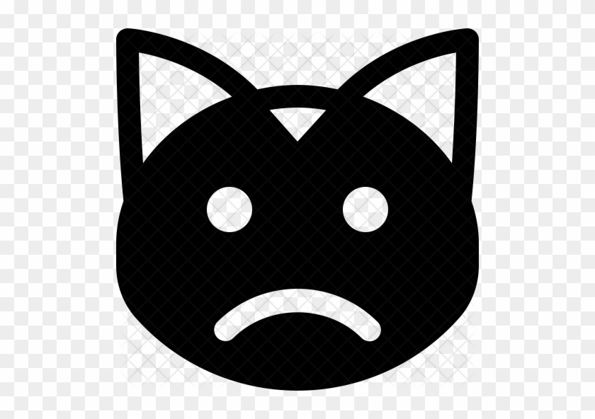 Sad Cat Icon - Portrait Of A Man #1170947
