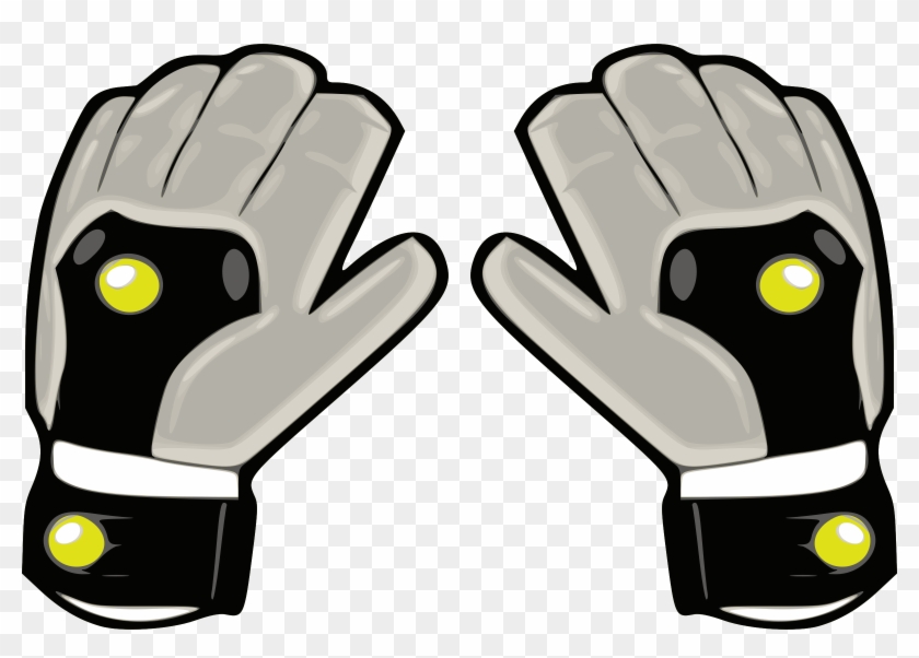 Related Soccer Goalie Gloves Clipart - Goal Keeper Gloves Vector #1171106