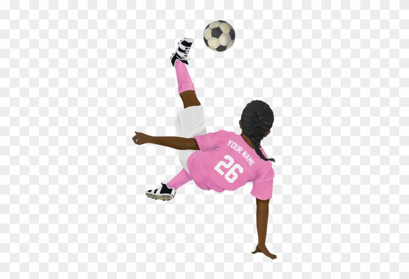 Soccer Player Silhouette Bicycle Kick Download - Girl Bicycle Kick #1171236