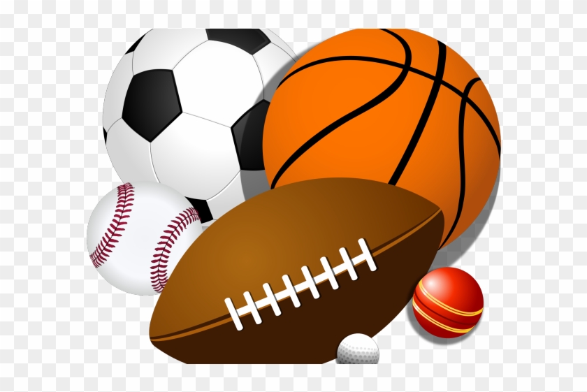 Rugby Ball Clipart Real Football - Clip Art Sports Balls Clipart #1171412