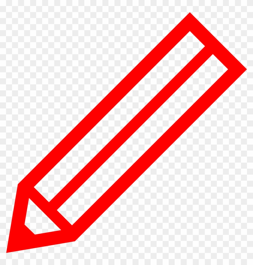 Pencil Svg - Pencil Red Png #1172078