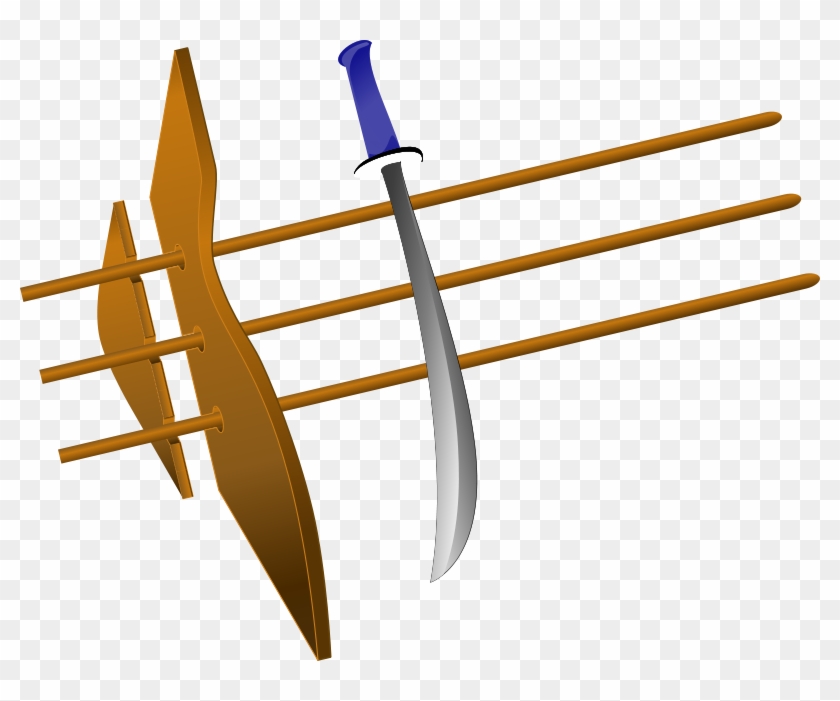 Sword With Blue Hilt Clip Art Download - Clip Art #1172250