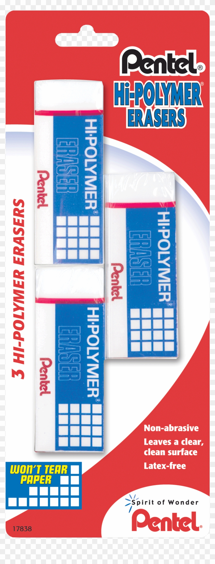 Hi-polymer Block Eraser Large White, 3 Pack - Hi-polymer Block Eraser Large White, 3 Pack #1172668