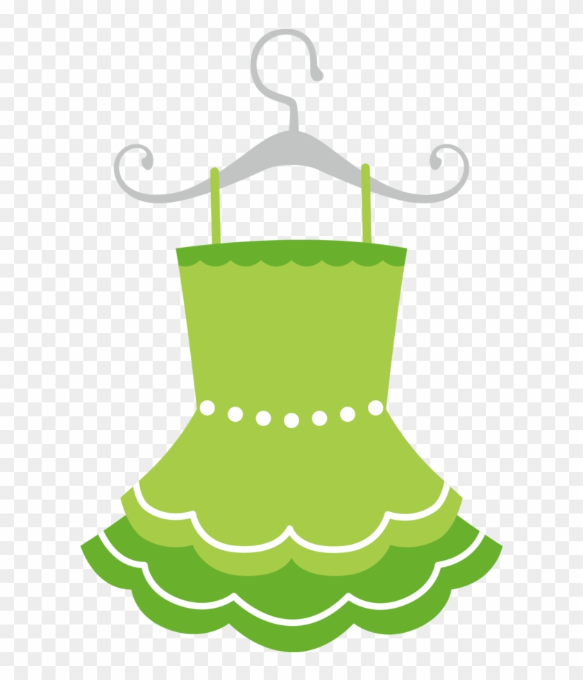 Say Hello - Green Dress Clip Art #1173589