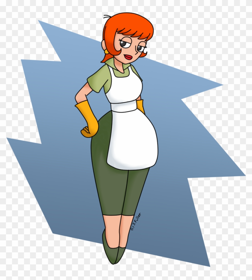 Dexter's Laboratory Dexter's Lab Dexter's Mom Apron - Cartoon #1174146