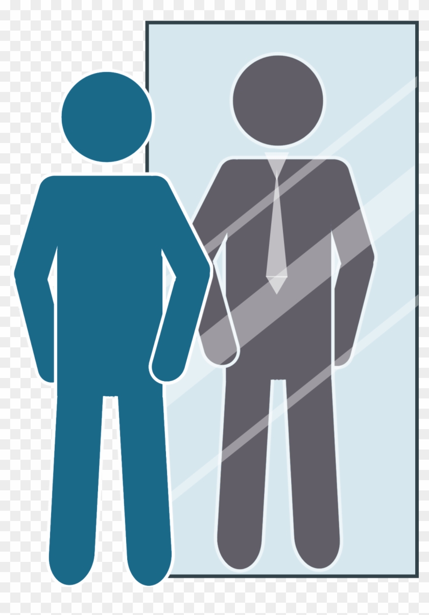 Man In Front Of Mirror - Sign #1174438
