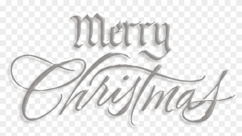 Merry - Merry Christmas Text Transparent #1174663