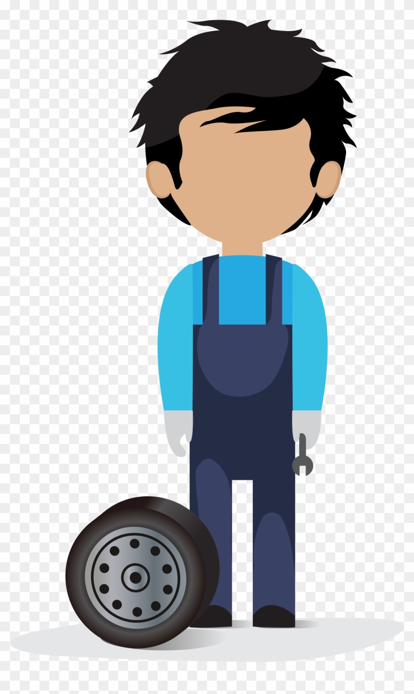 Car Fuel Injection Automobile Repair Shop - ภาพ การ์ตูน ช่าง ยนต์ #1174961