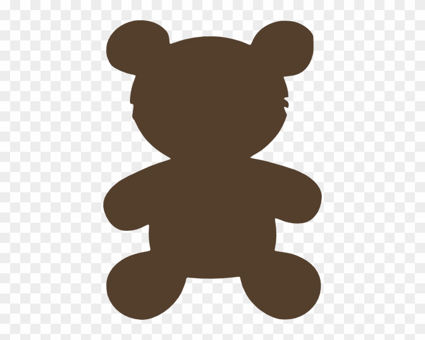 Bear Svg Clip Arts 432 X 592 Px - Teddy Bear Silhouette #1174981