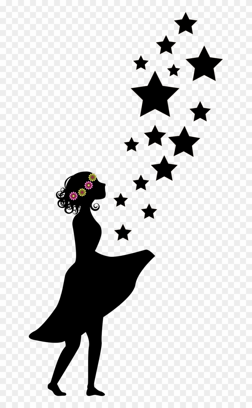 Embroidery - Mädchen Silhouette #1175121