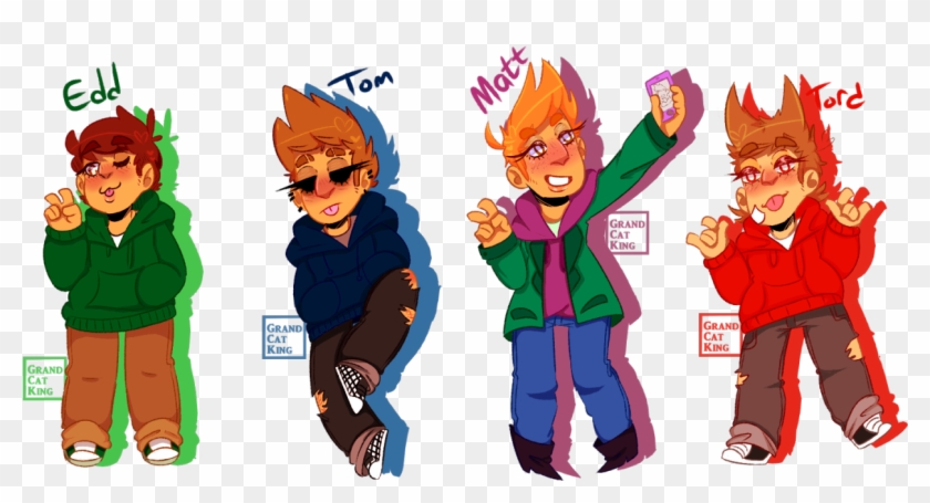 Grandcatkingart Eddsworld Tom Edd Matt Tord ( - Cartoon #1175154